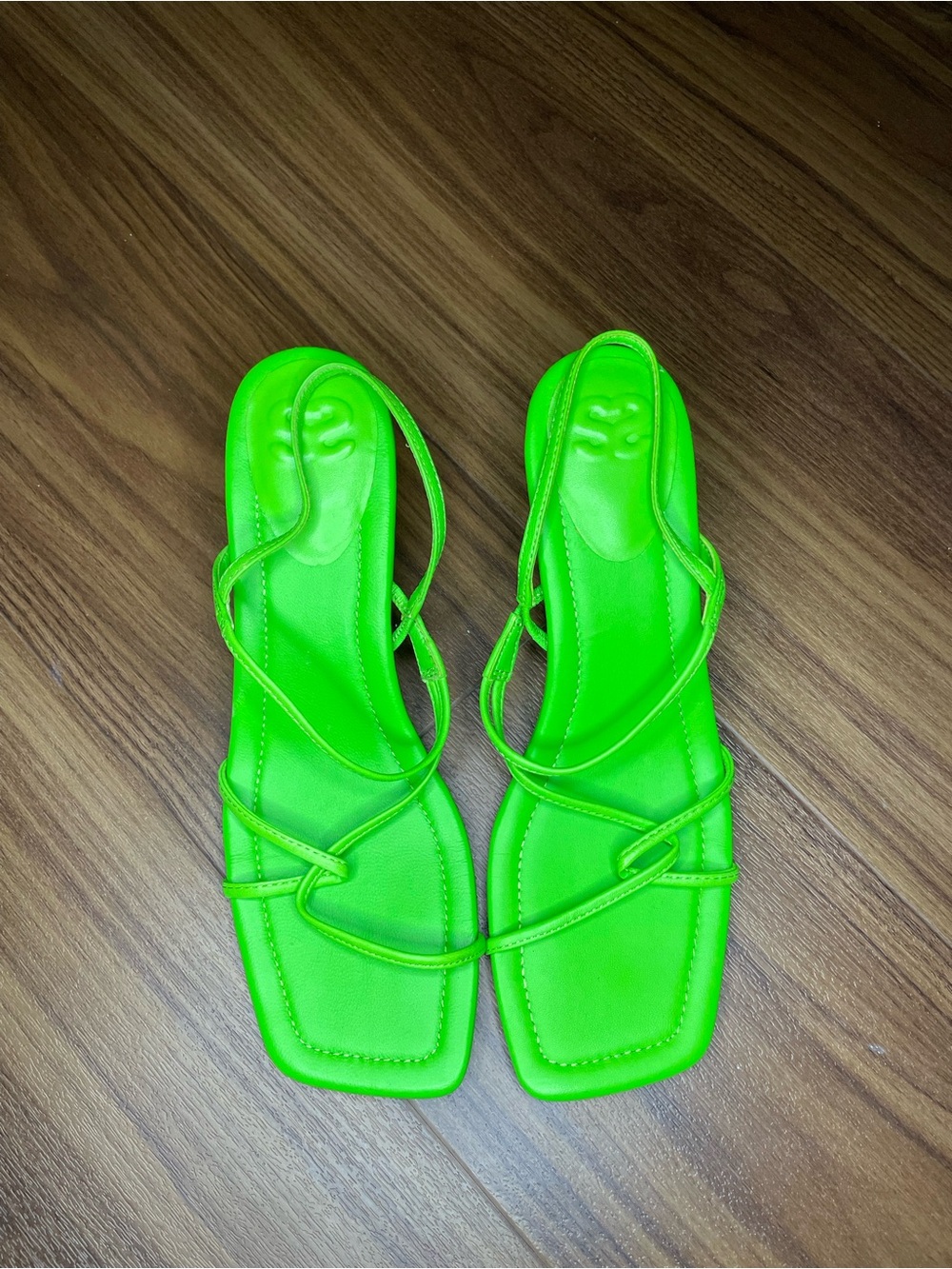 Sandro Strappy Green Sandal Heels - Picture 3 of 7